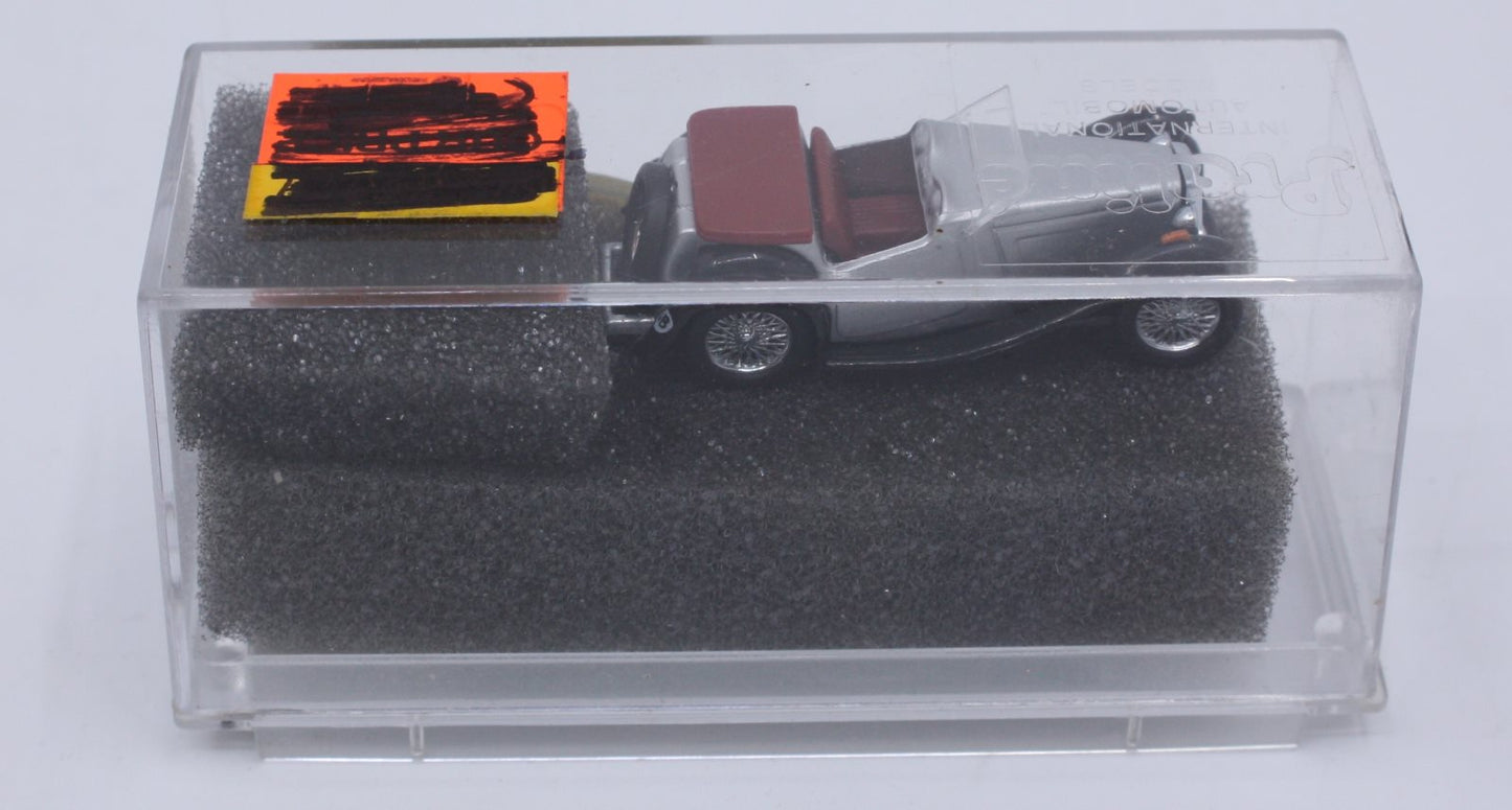 Praline 5904 HO Silver/Red Convertiable MG Midget