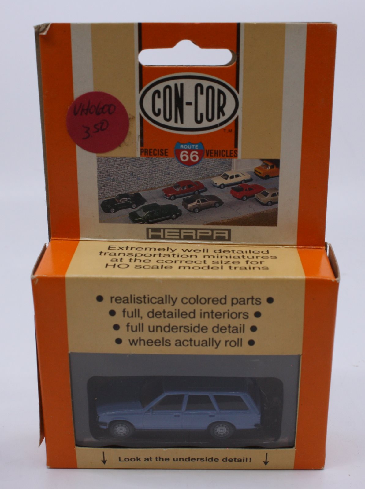 Con-Cor 0004-000207 HO Blue Opel Rekord Wagon