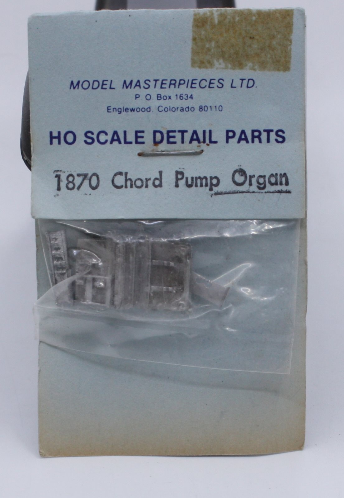 Model Masterpieces 1870 HO Scale Chord Pump Organ White Metal Kit