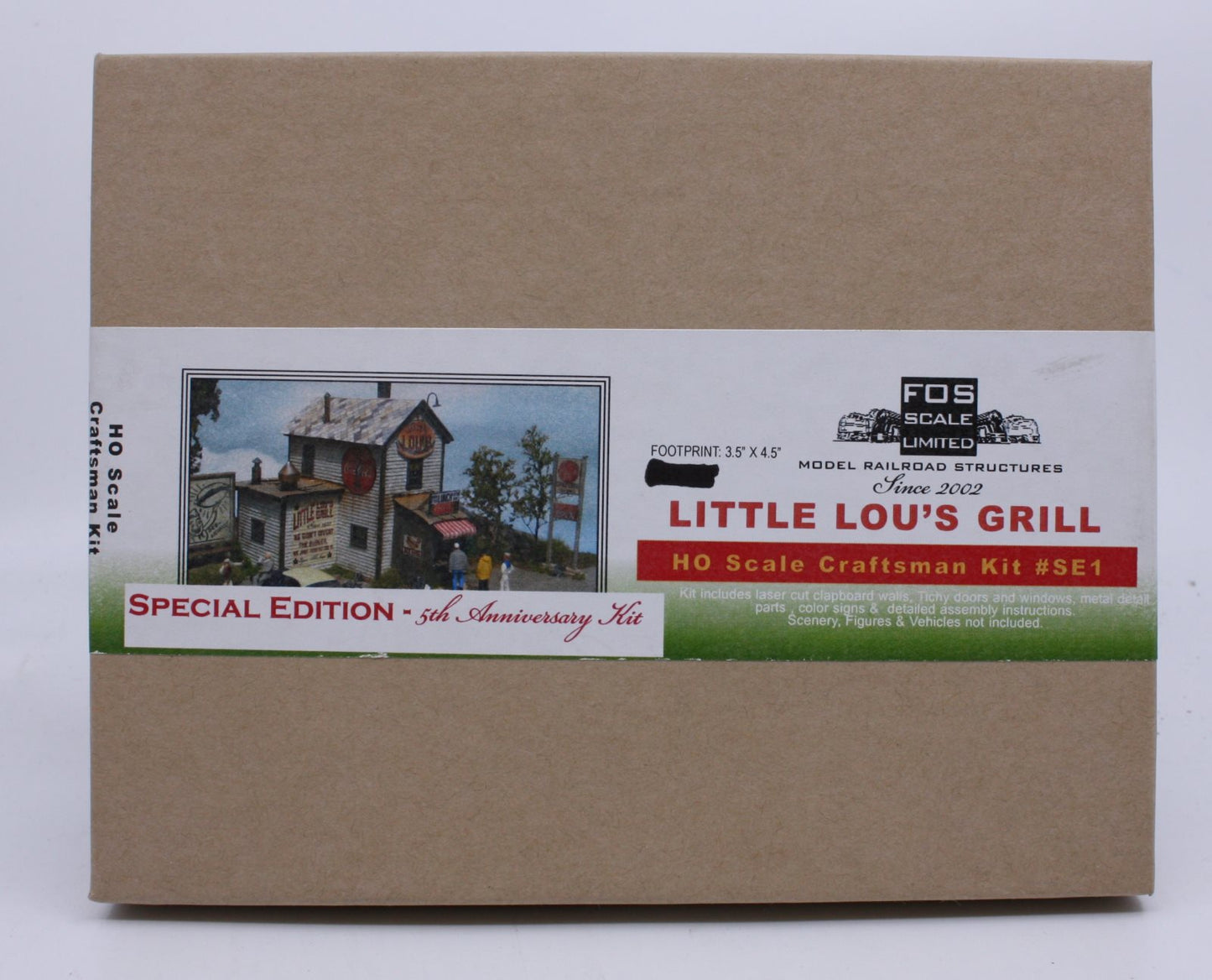 FOS Scale Limited SE1 HO Little Lou's Grill Model Craftsman 5th Anniversary Kit