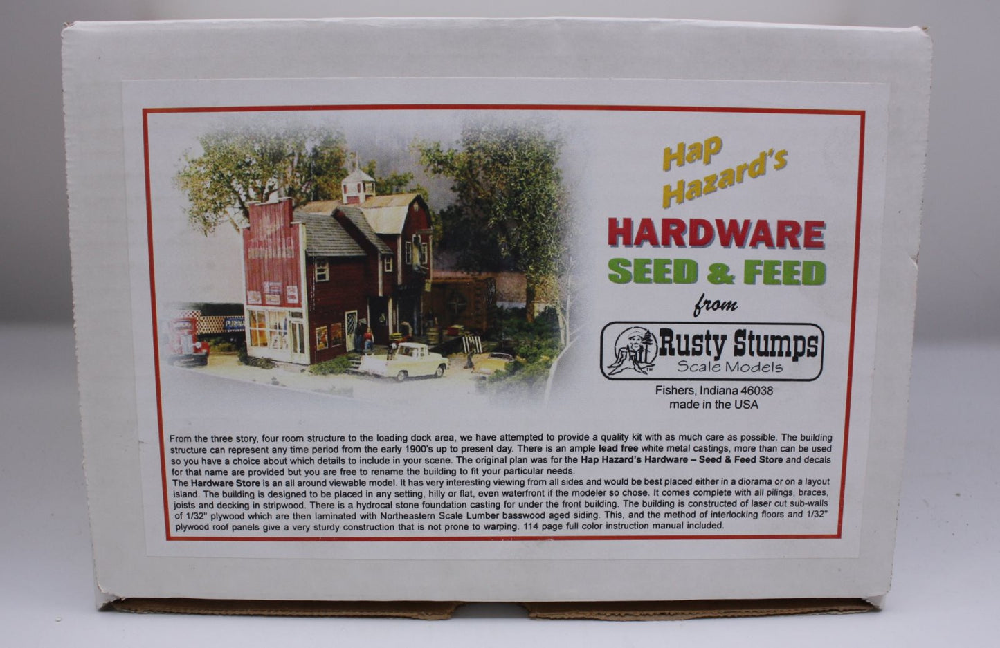 Rusty Stumps HO Hap Hazard's Harware Seed and Feed Model Building Kit