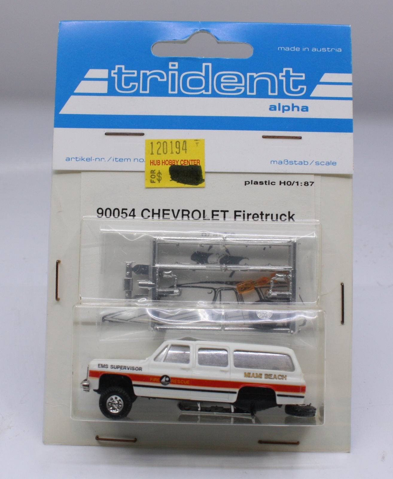 Trident Miniatures 90054 1:87 Suburban Fire Miami Beach Plastic Kit