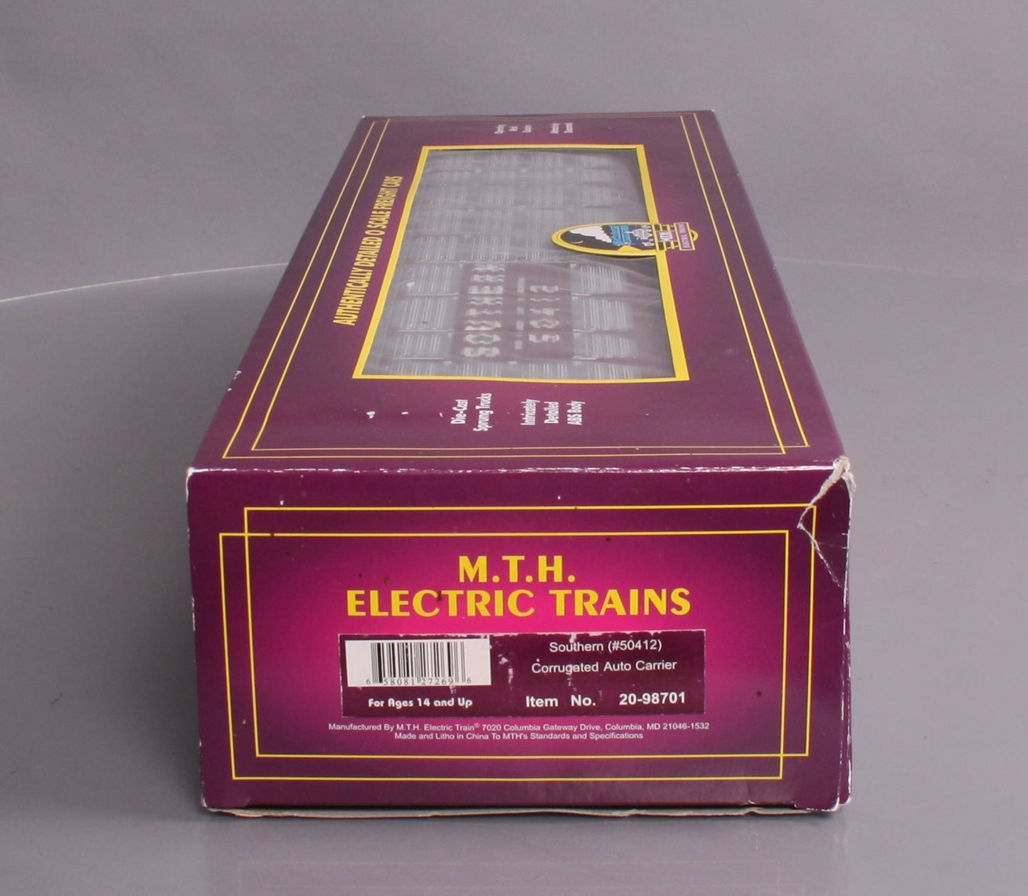 MTH 20-98701 Southern Corrugated Auto Carrier #50412