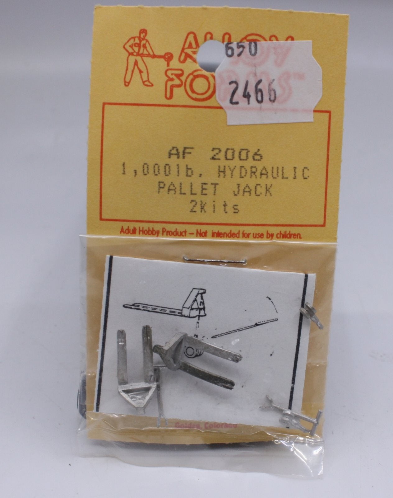 Alloy Forms 2006 HO 1,000 lb Hydrolic Pallett Jack