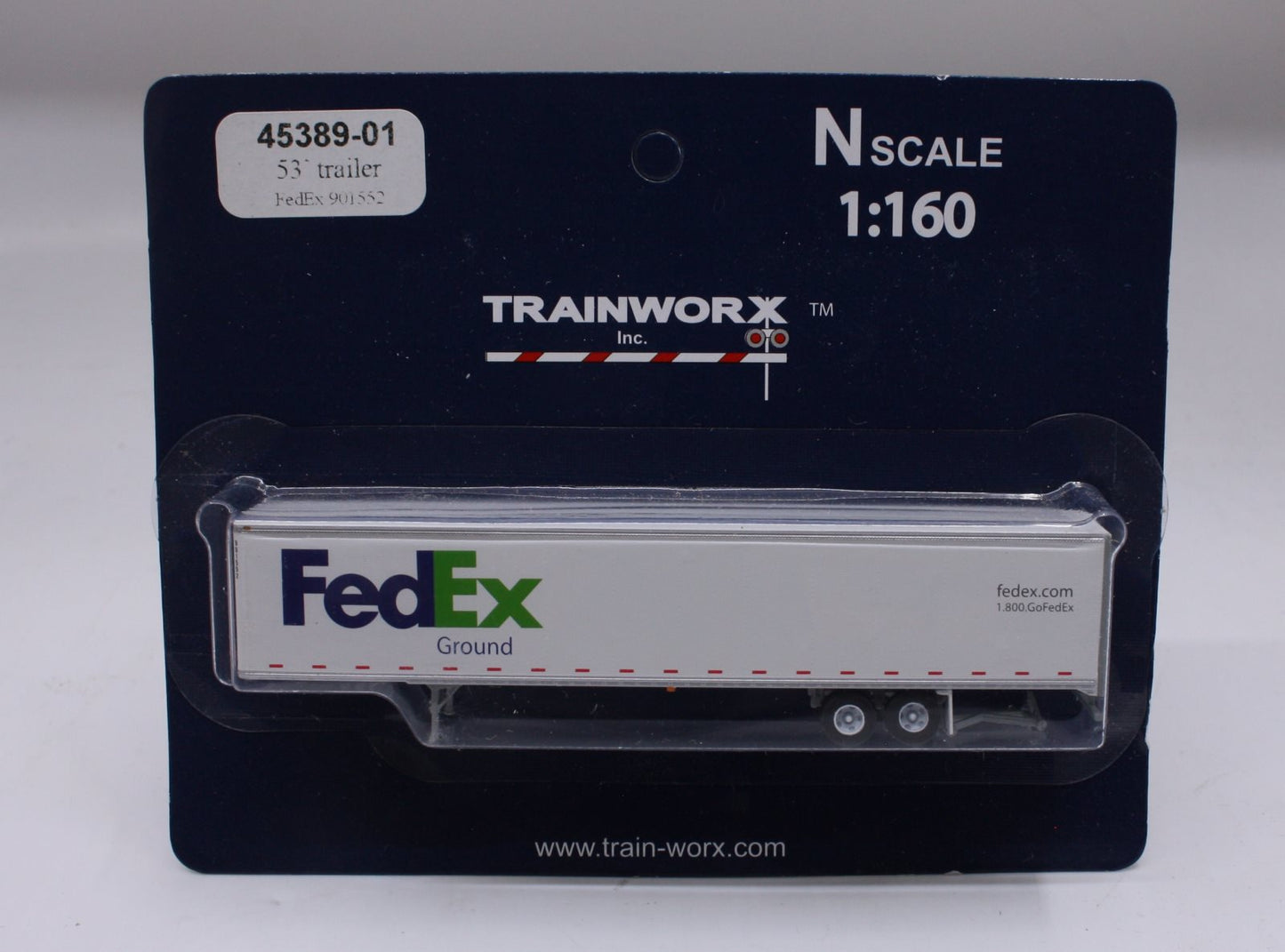 Trainworx Inc 45389-01 N Scale 53" Trailer FexEx 901552