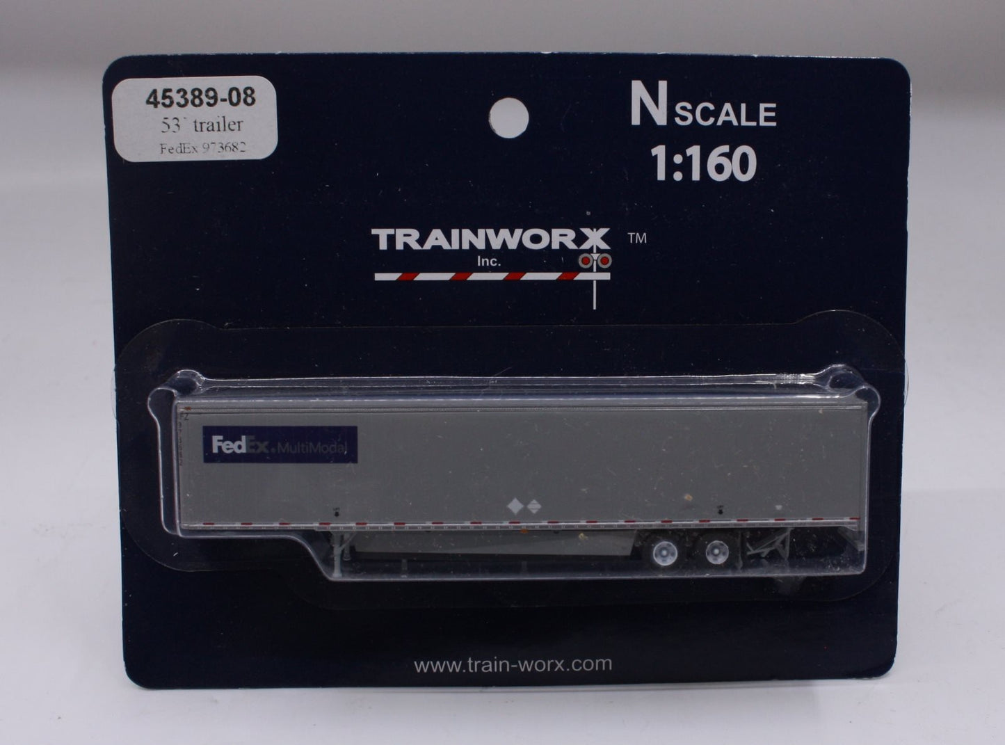 Trainworx Inc 45389-08 N Scale 53" Trailer FedEx 973682