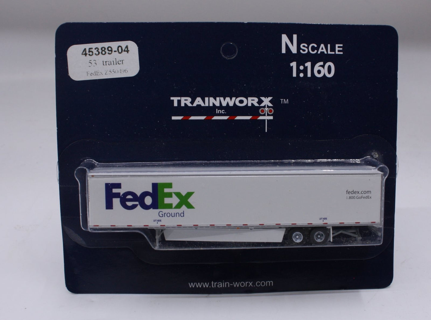 Trainworx Inc 45389-04 N Scale 53" Trailer FedEx Z550496