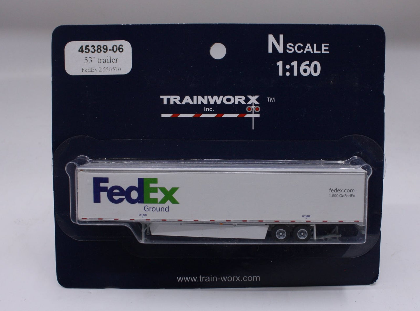 Trainworx Inc 45389-06 N Scale 53" Trailer FedEx Z550510
