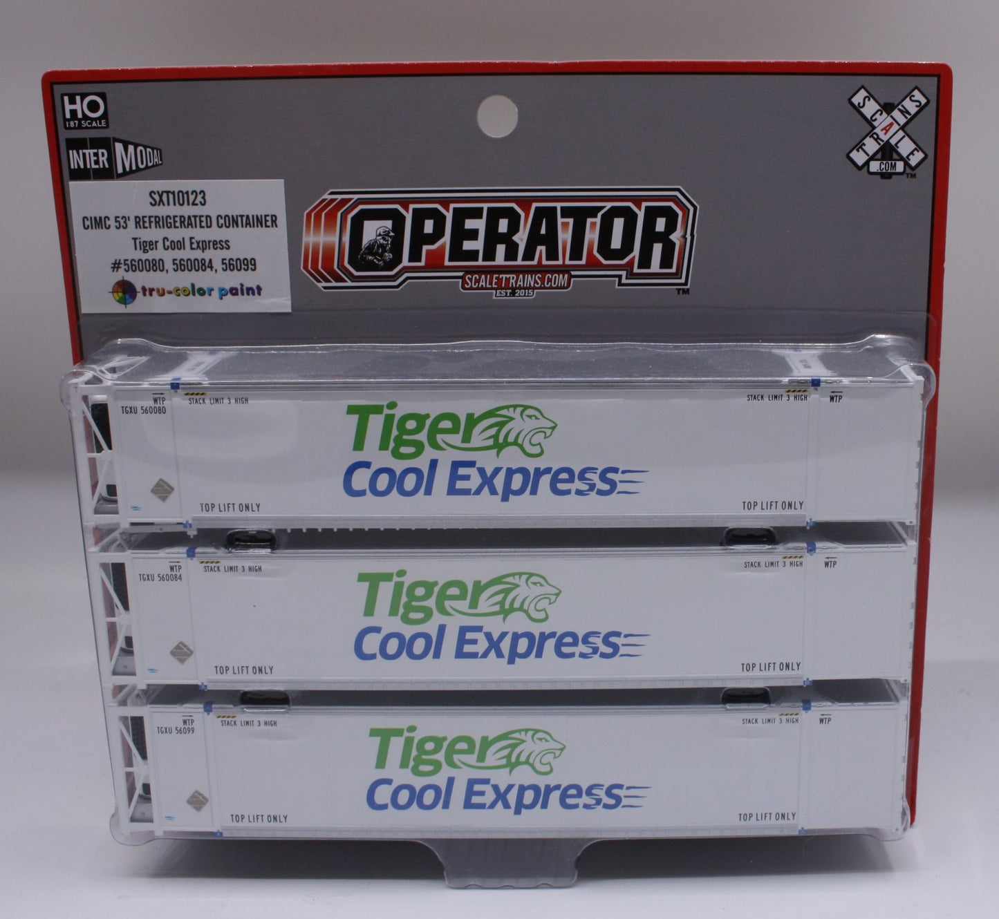Scale Trains SXT10123 HO TGXU CIMC REEF 3PK #1
