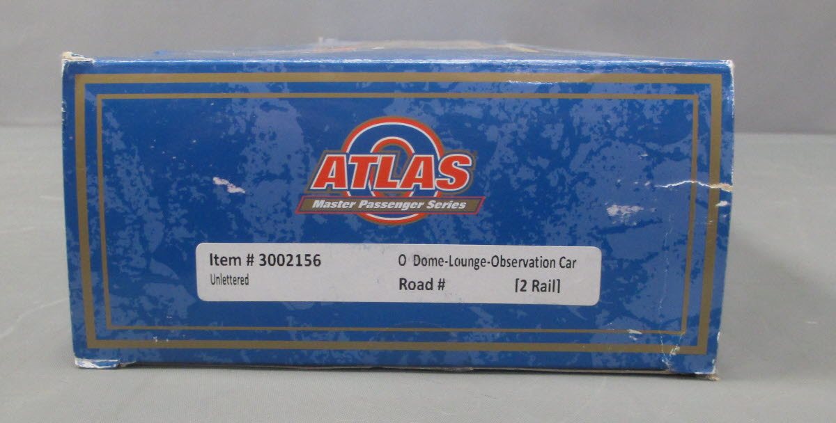 Atlas 3002156 Unlettered Dome Lounge Observation Car (2Rail)