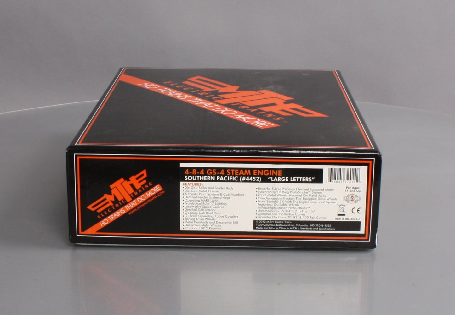 MTH 80-3226-1 HO Southern Pacific 4-8-4 GS-4 Steam Locomotive #4452