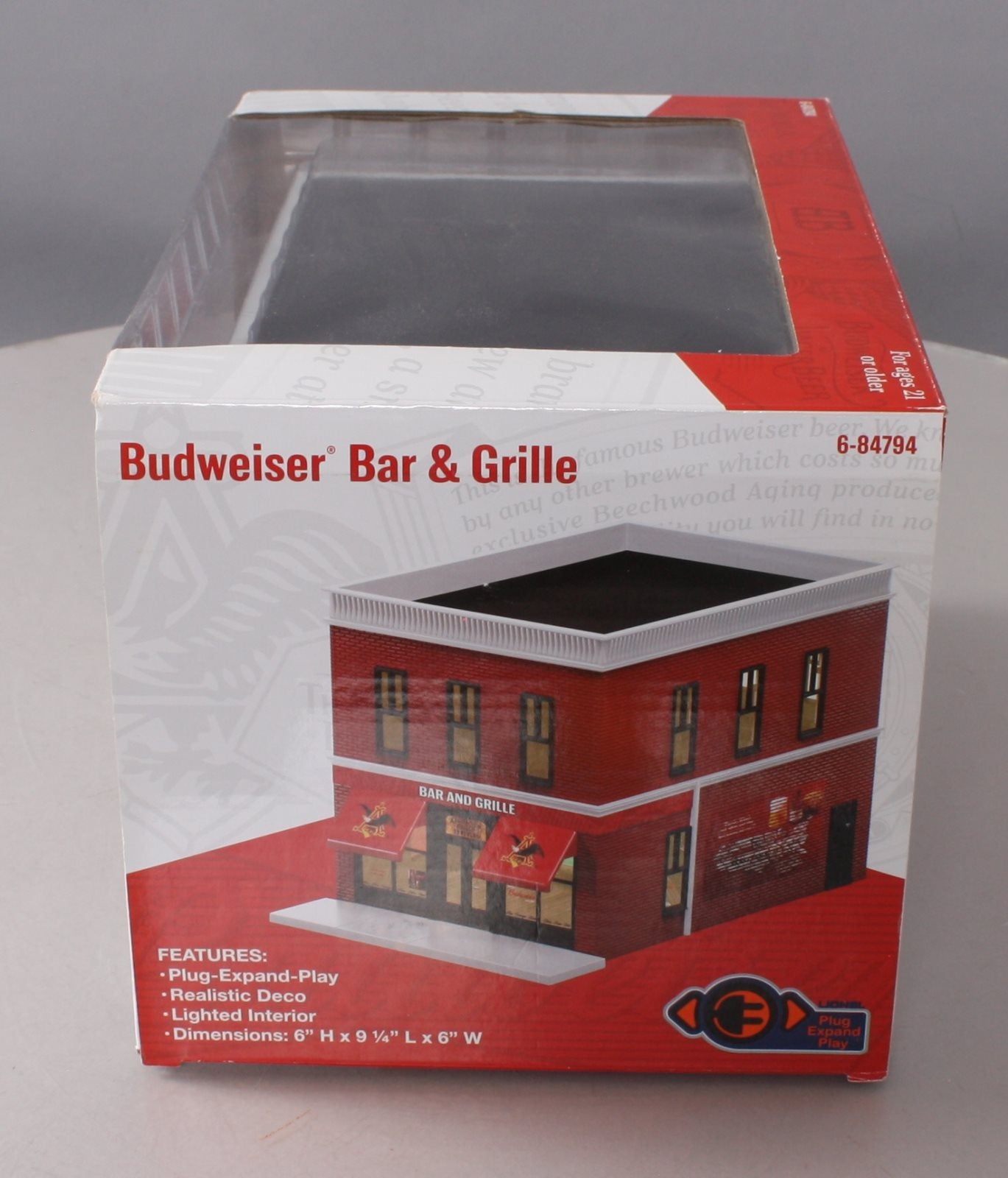 Lionel 6-84794 O Budweiser Bar & Grille Building Kit 6" x 9.2" x 6"