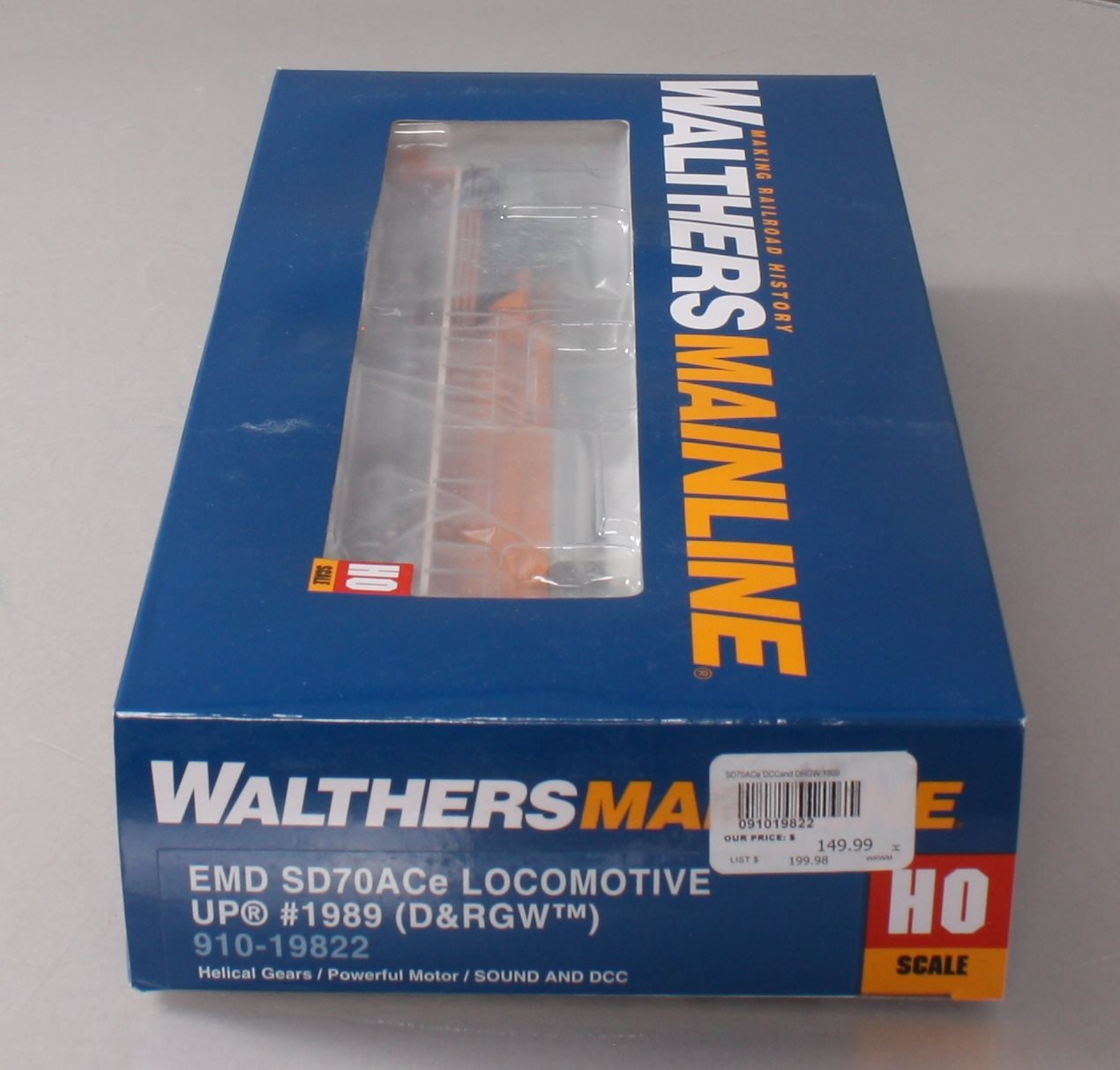 Walthers 910-19822 HO Union Pacific EMD SD70ACe w/DCC/Sound #1989
