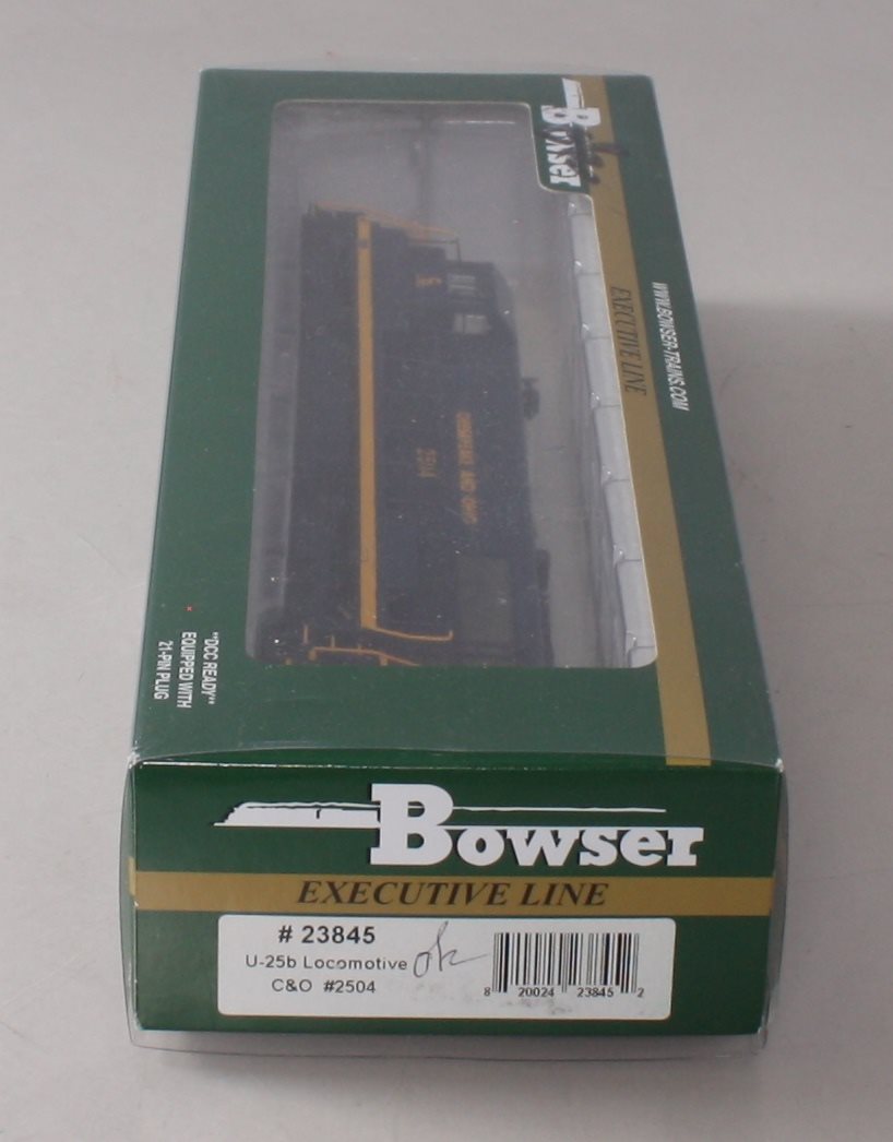 Bowser 23845 HO Chesapeake & Ohio GE U25B Standard DC Executive Line #2504