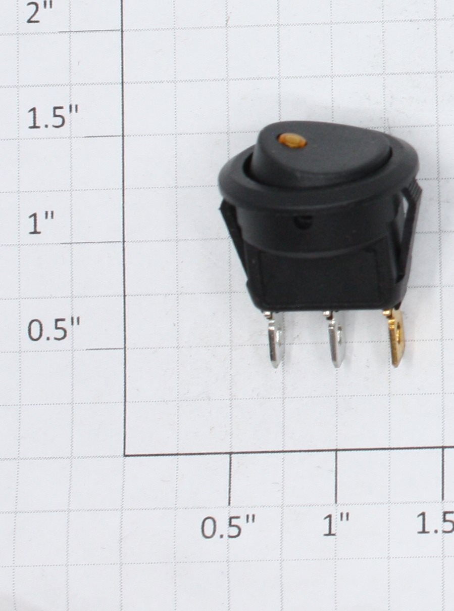 Acme 1040-10Y Rocker Style 20 Amp Toggle Switch w/ Yellow LED