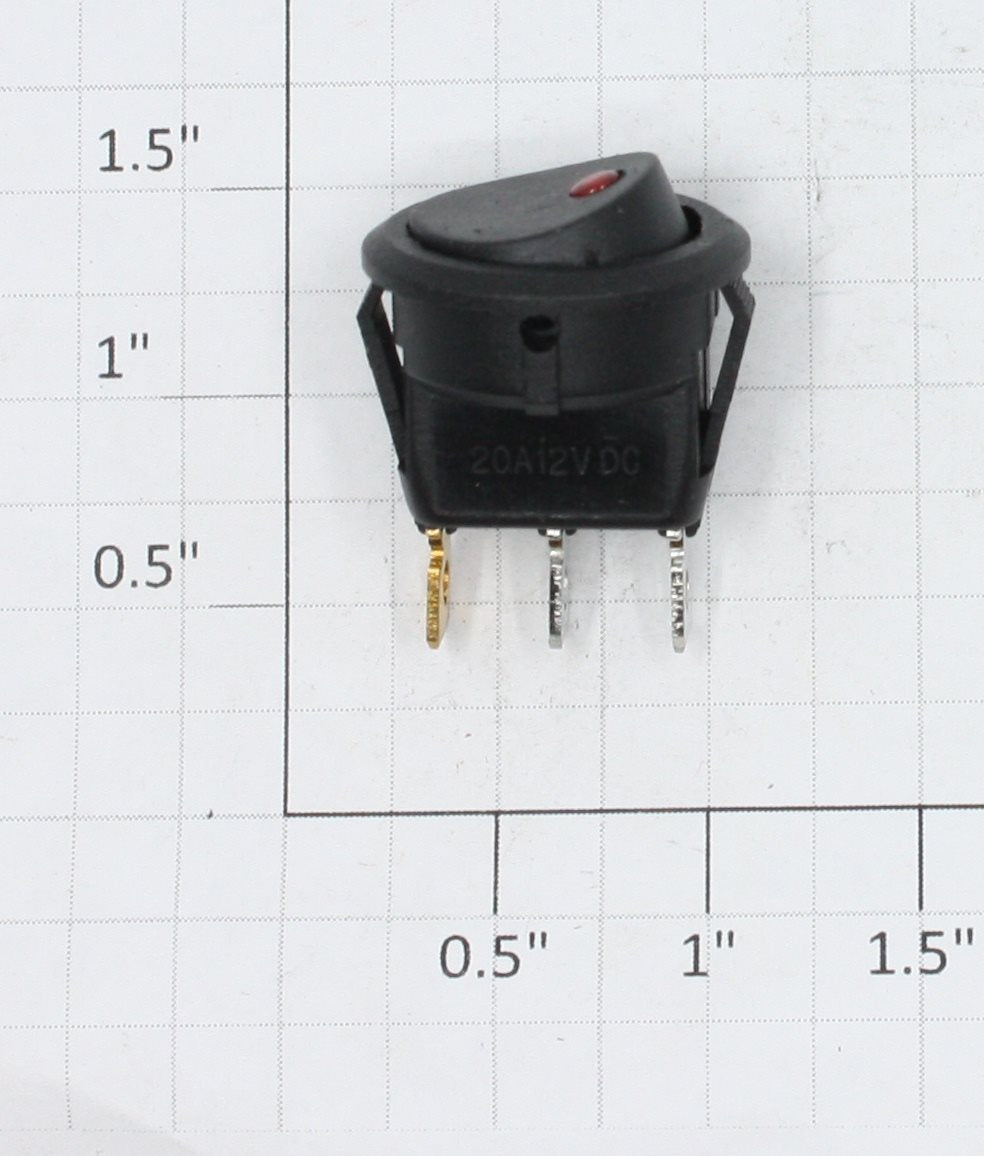 Acme 1040-10R Rocker Style 20 Amp Toggle Switch w/ Red LED