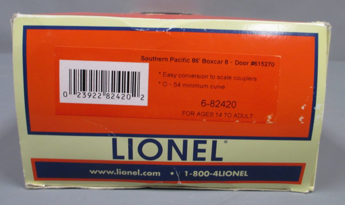 Lionel 6-82420 O Southern Pacific 8-Door Hi-Cube Boxcar