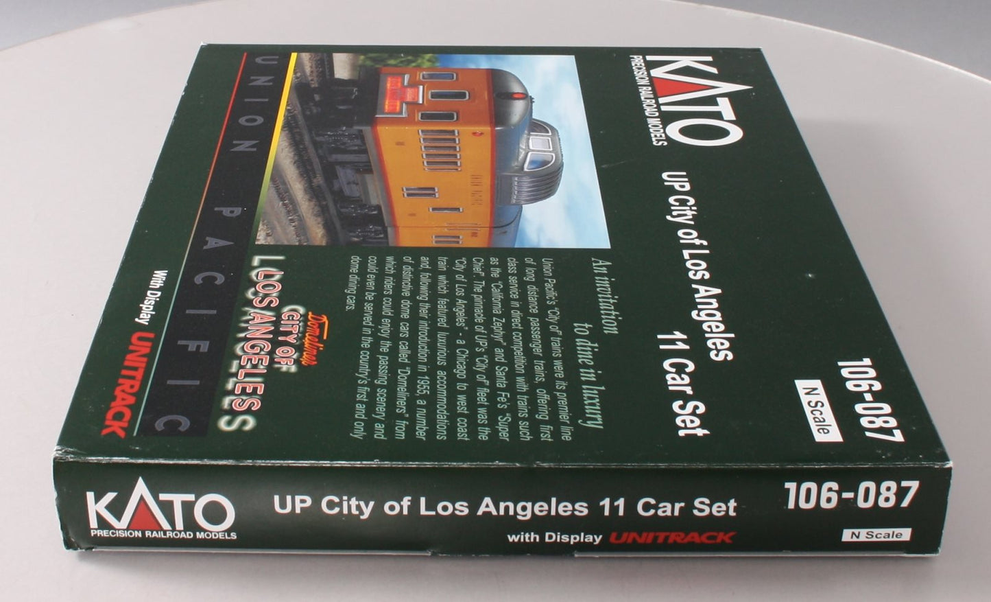 Kato 106-087 N Union Pacific "City of Los Angeles" 11-Car Passenger Set