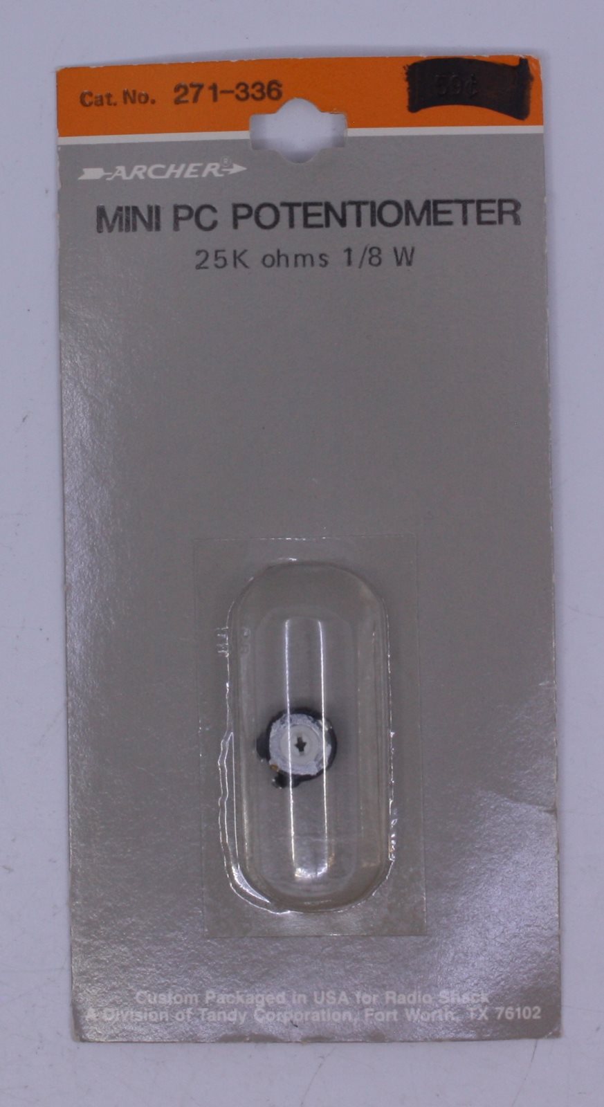 Radio Shack 271-336 Mini PC Potentiometer 25K ohms 1/8 W