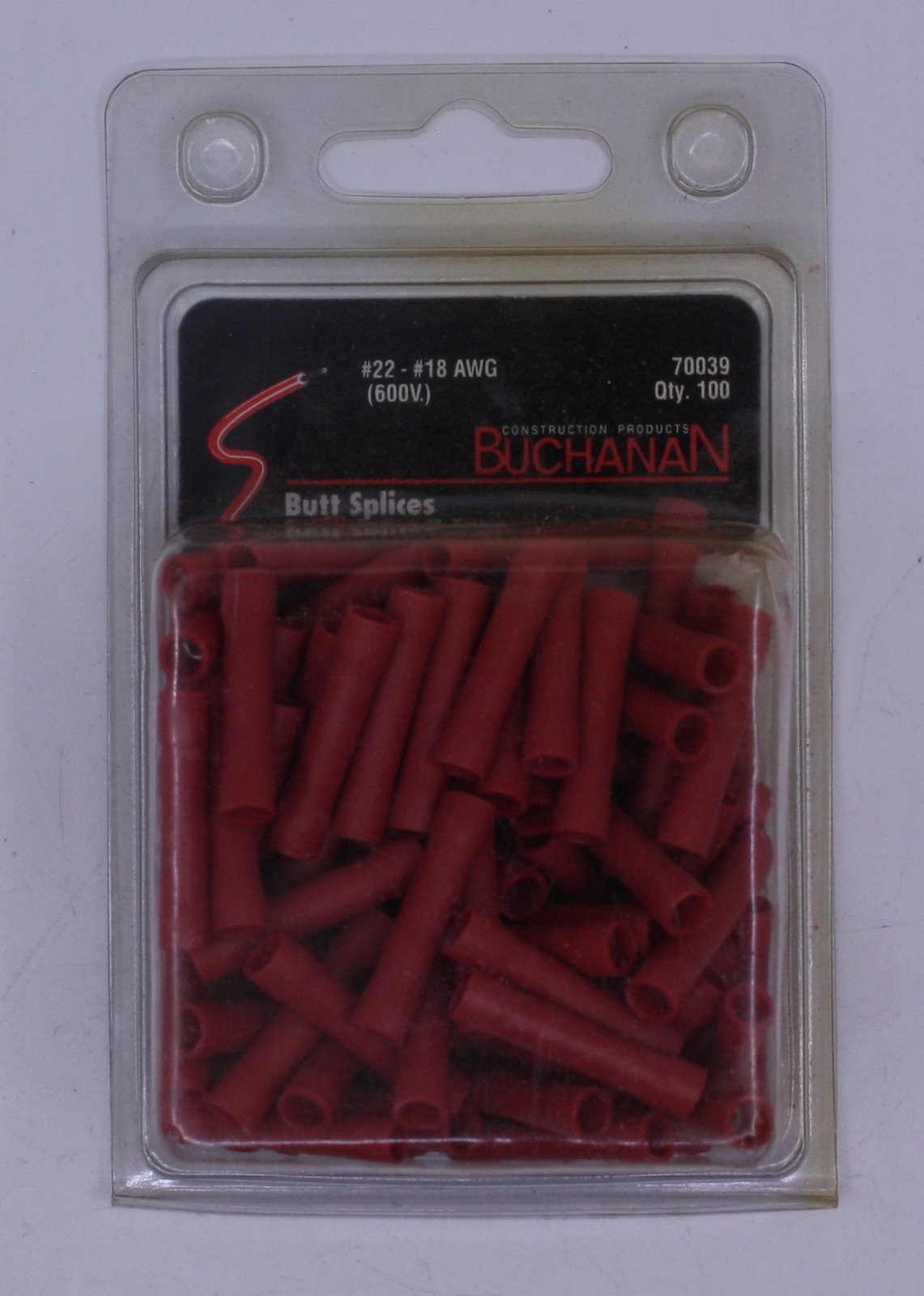 Acme 70039 Buchanan Splice Connectors #22-#18 AWG (Pack of 100)