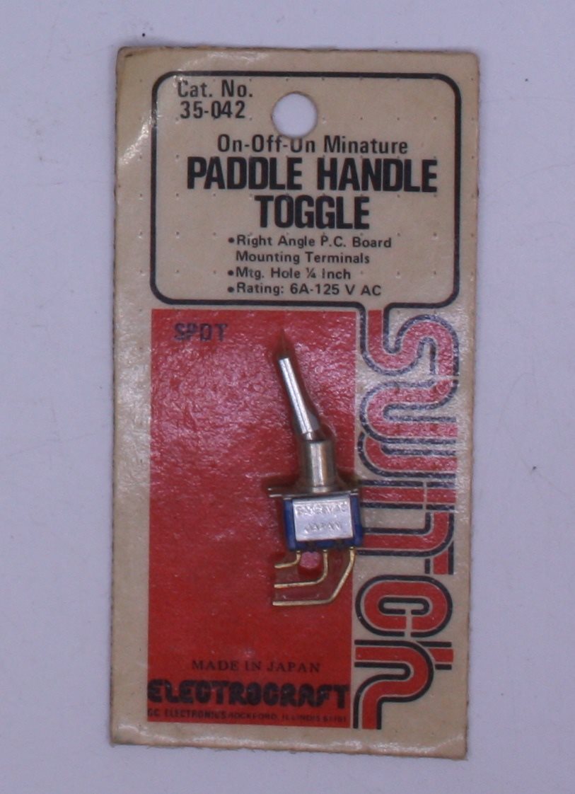 Acme 35-042 Electrocraft On-Off-On Miniature Paddle Handle Toggle Switch