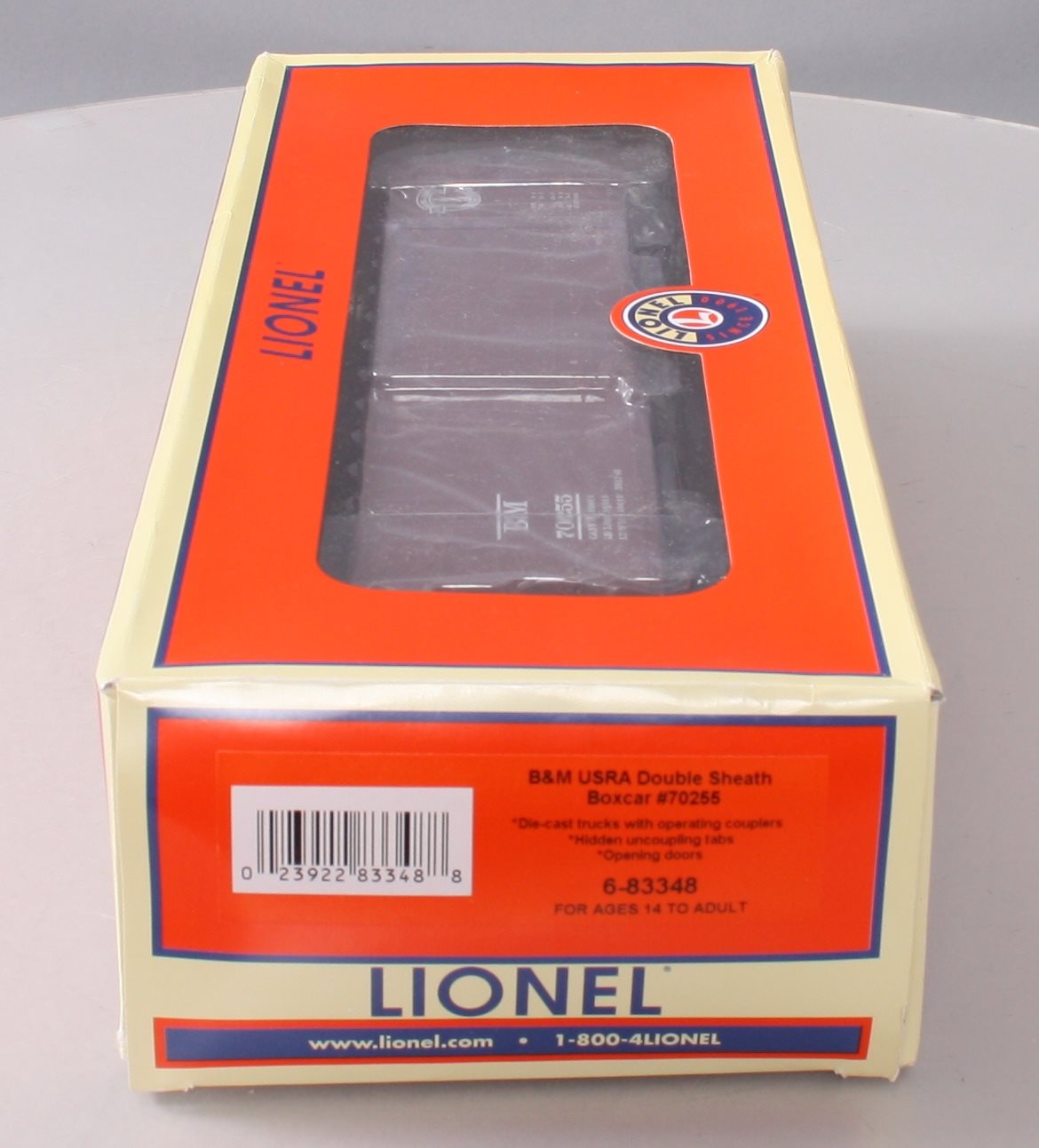 Lionel 6-83348 O Boston & Maine Double Door Sheath Boxcar #70255