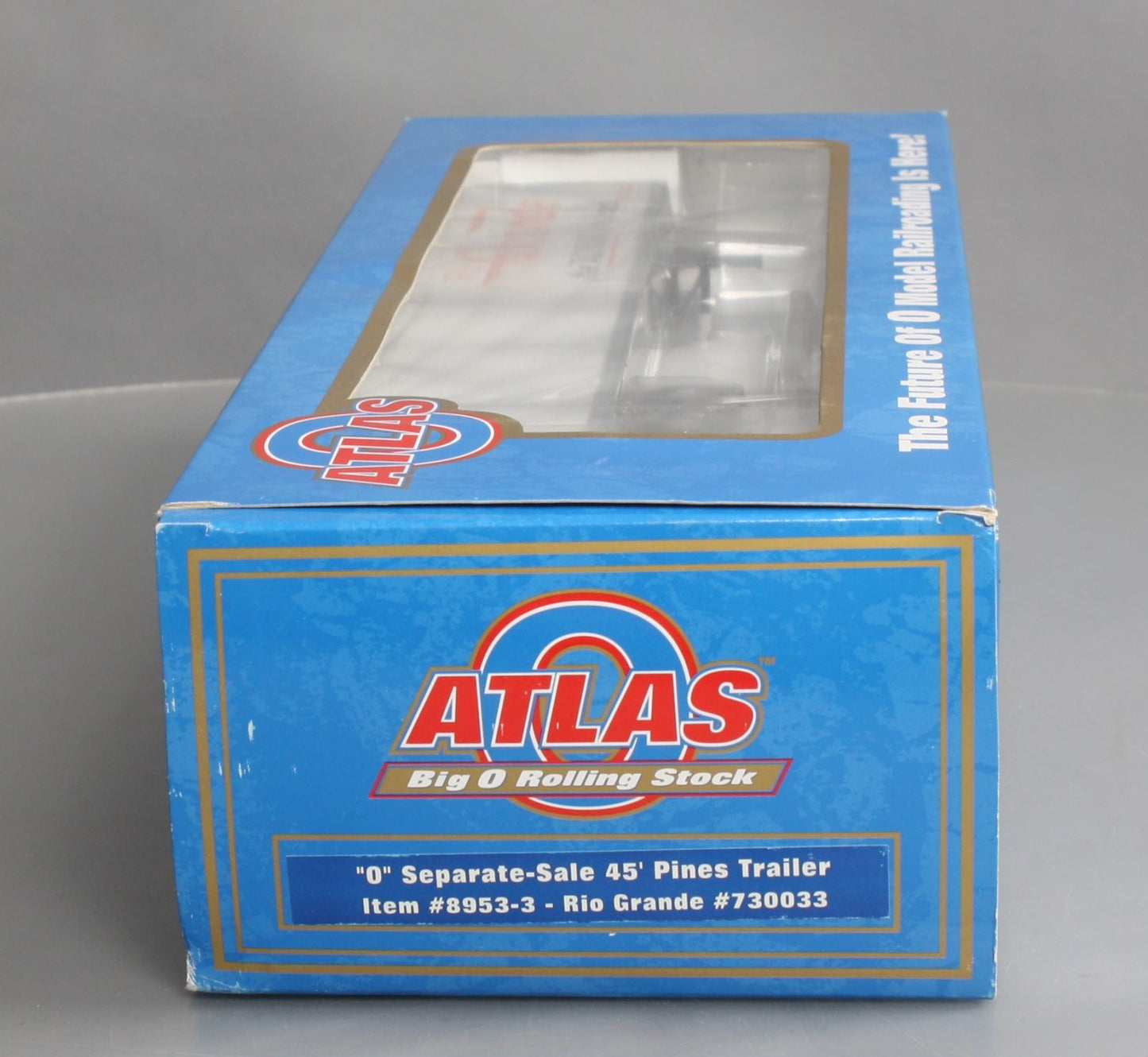 Atlas 8953-3 O Scale Rio Grande Separate-Sale 45` Pines Trailer #730033