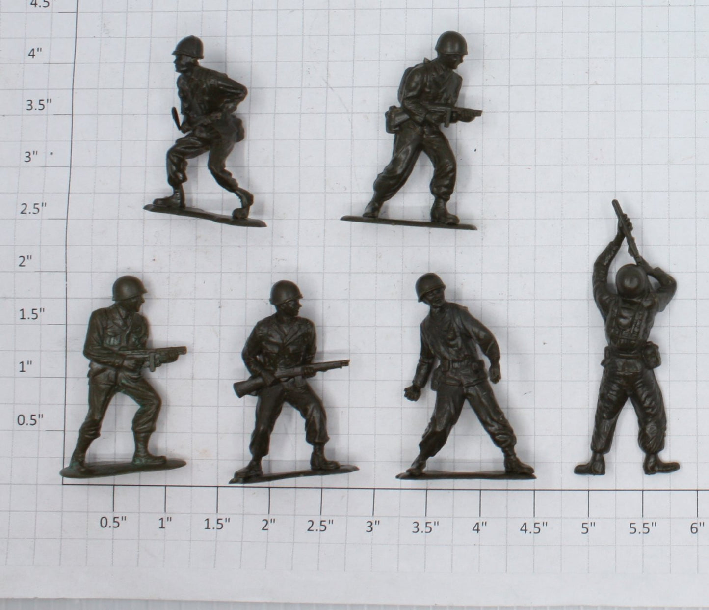 Acme 100-62-33 Army Figures Assortment (Set of 6)