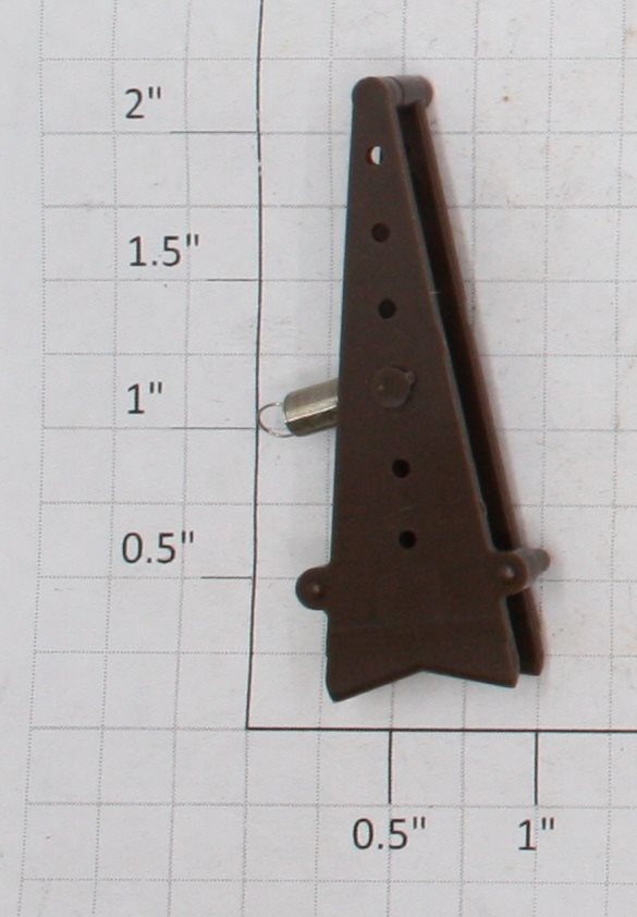 Atlas 6099-7 HO Gauge Brown Remote Track Switch Machine Lever Link with Spring