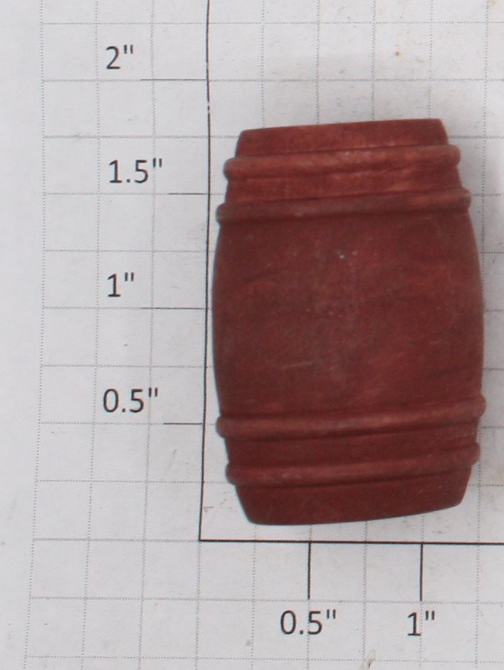 Acme 1000X-1013 Large Redwood Stained Wooden Pickle Barrel