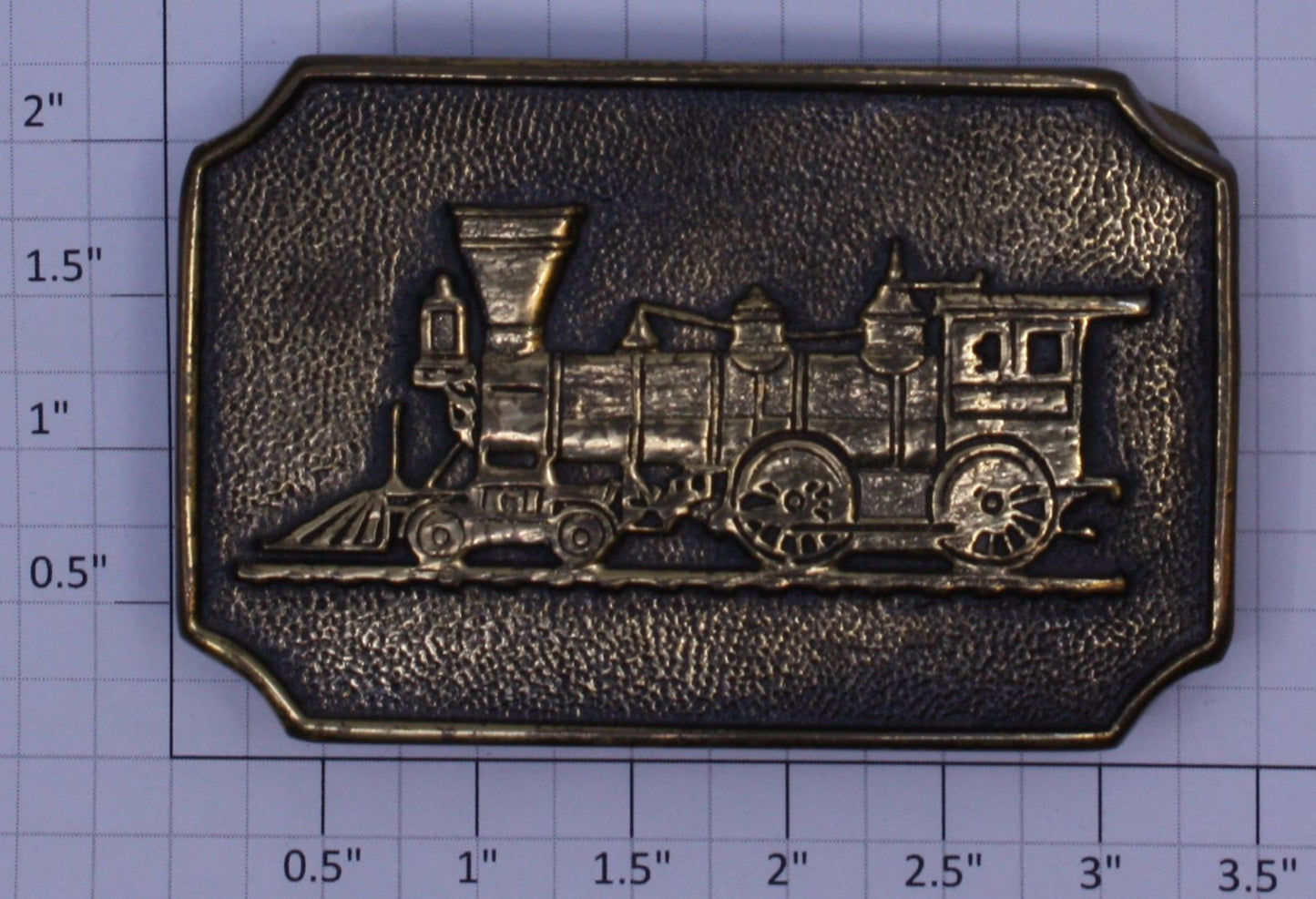 Acme 100-BTS BTS Solid Brass Train Belt Buckle