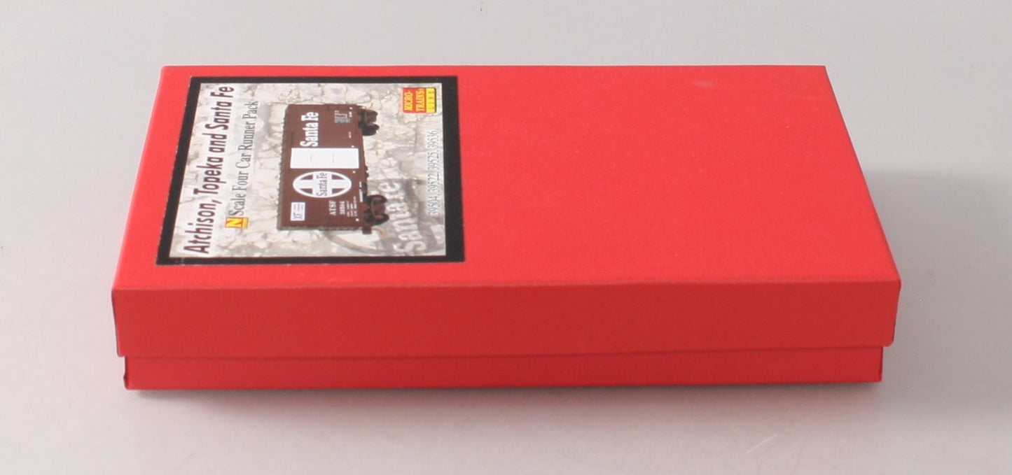 Micro-Trains 99300102 N ATSF 40' Standard PS-1 Single Door Boxcar (Set of 4)