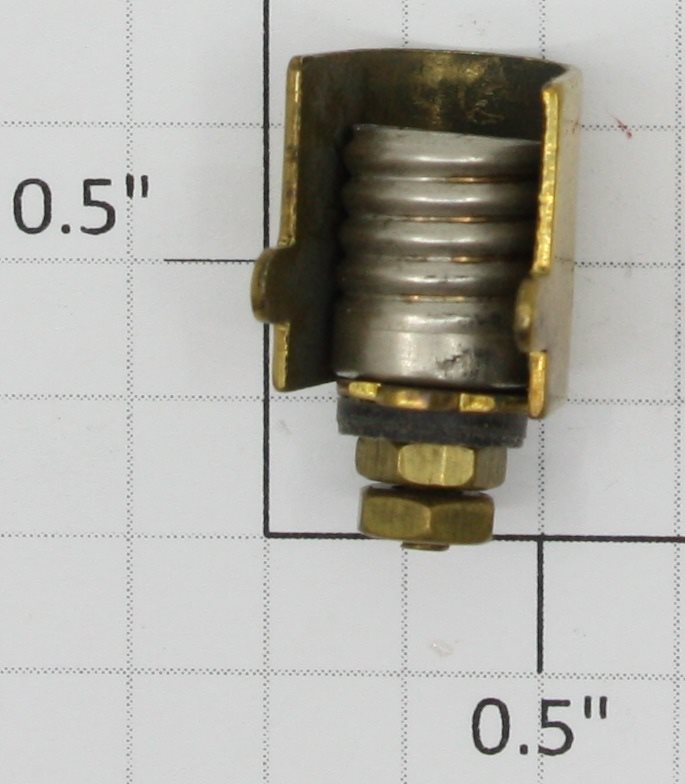 Ives 3251-1 O Gauge Brass Round Strap Type Lamp Socket Ives
