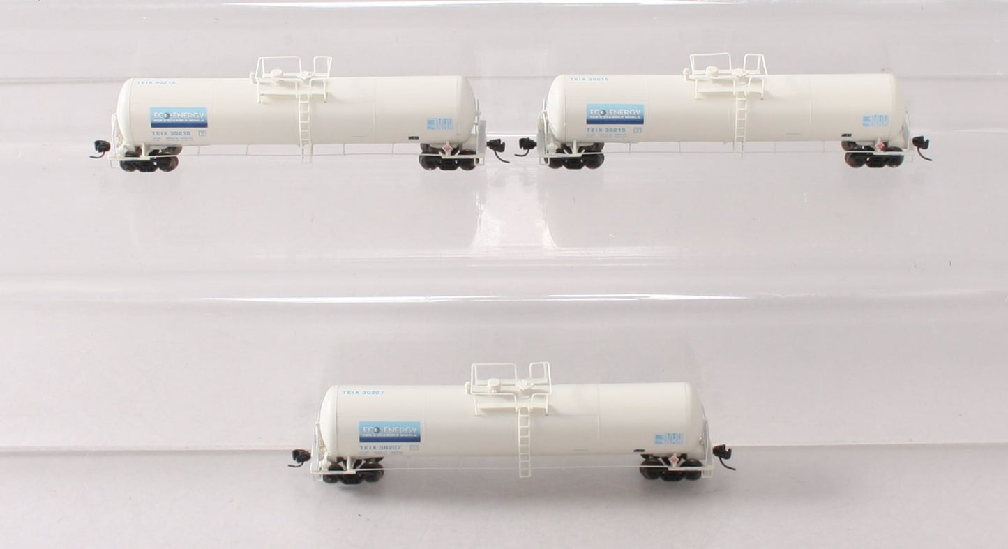 Athearn 16504 N TEIX/White 30,000 Gallon Ethanol Tank #1 (Set of 3)
