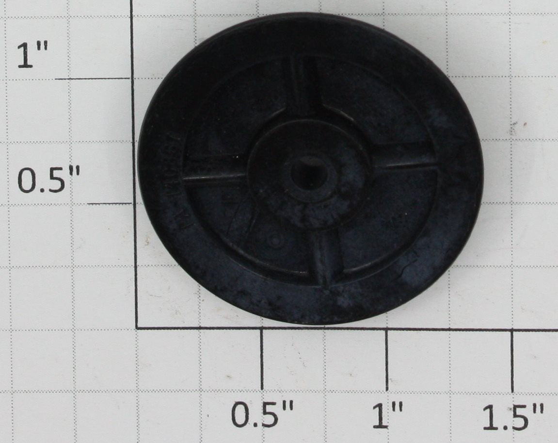 American Flyer PA14C867B Black Plastic Flanged Drive Wheel with Stud