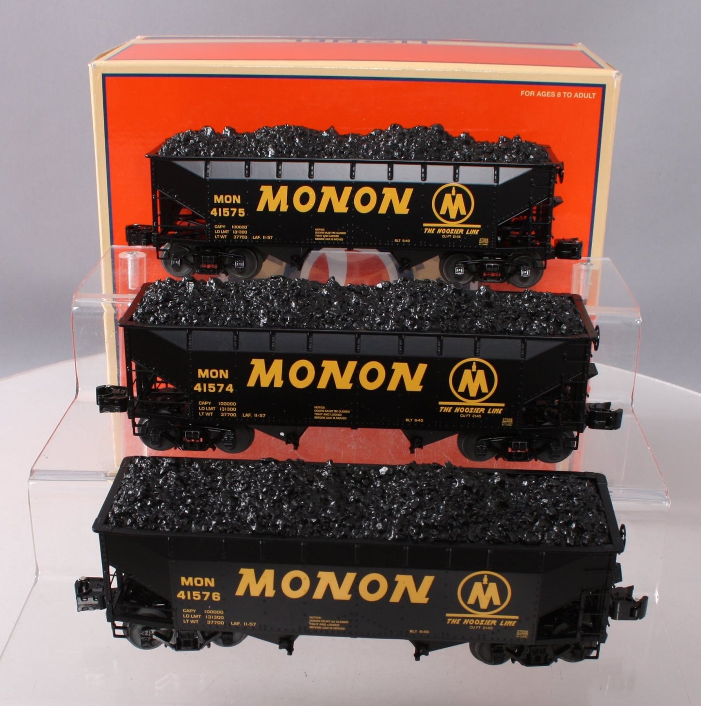 Lionel 6-27030 O Gauge Monon 3-Car Hopper Set