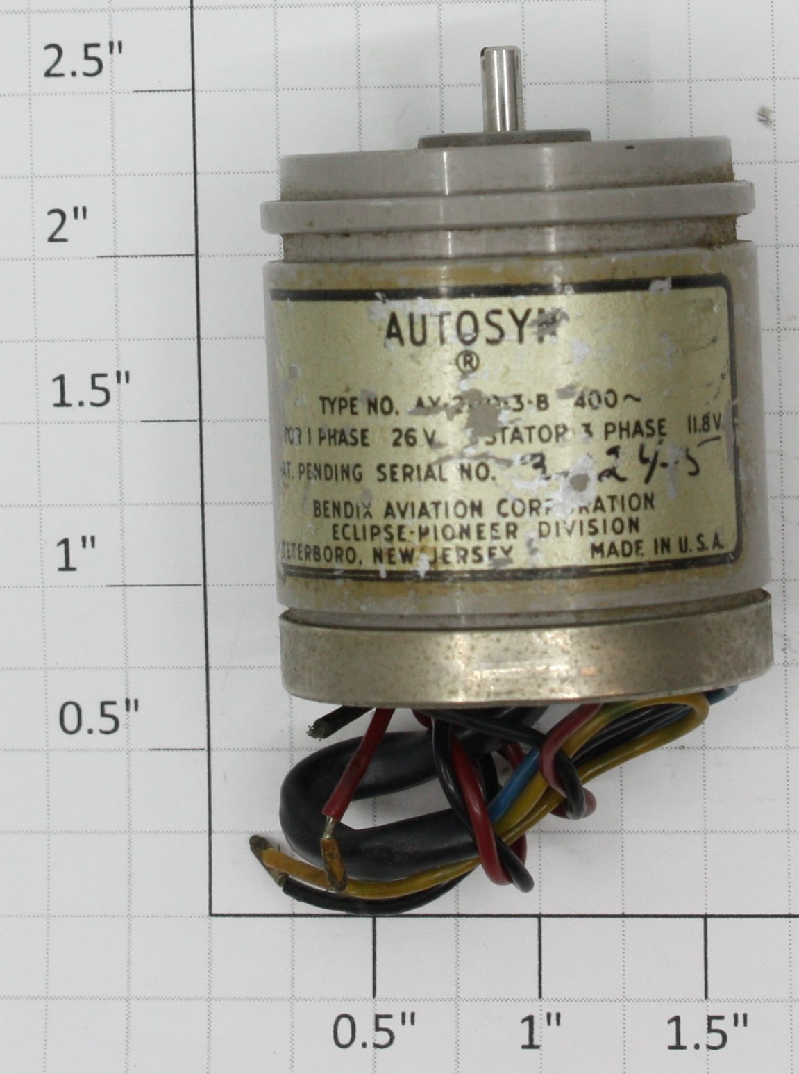 Acme AY-200-3-B Bendix Autosyn AC Motor