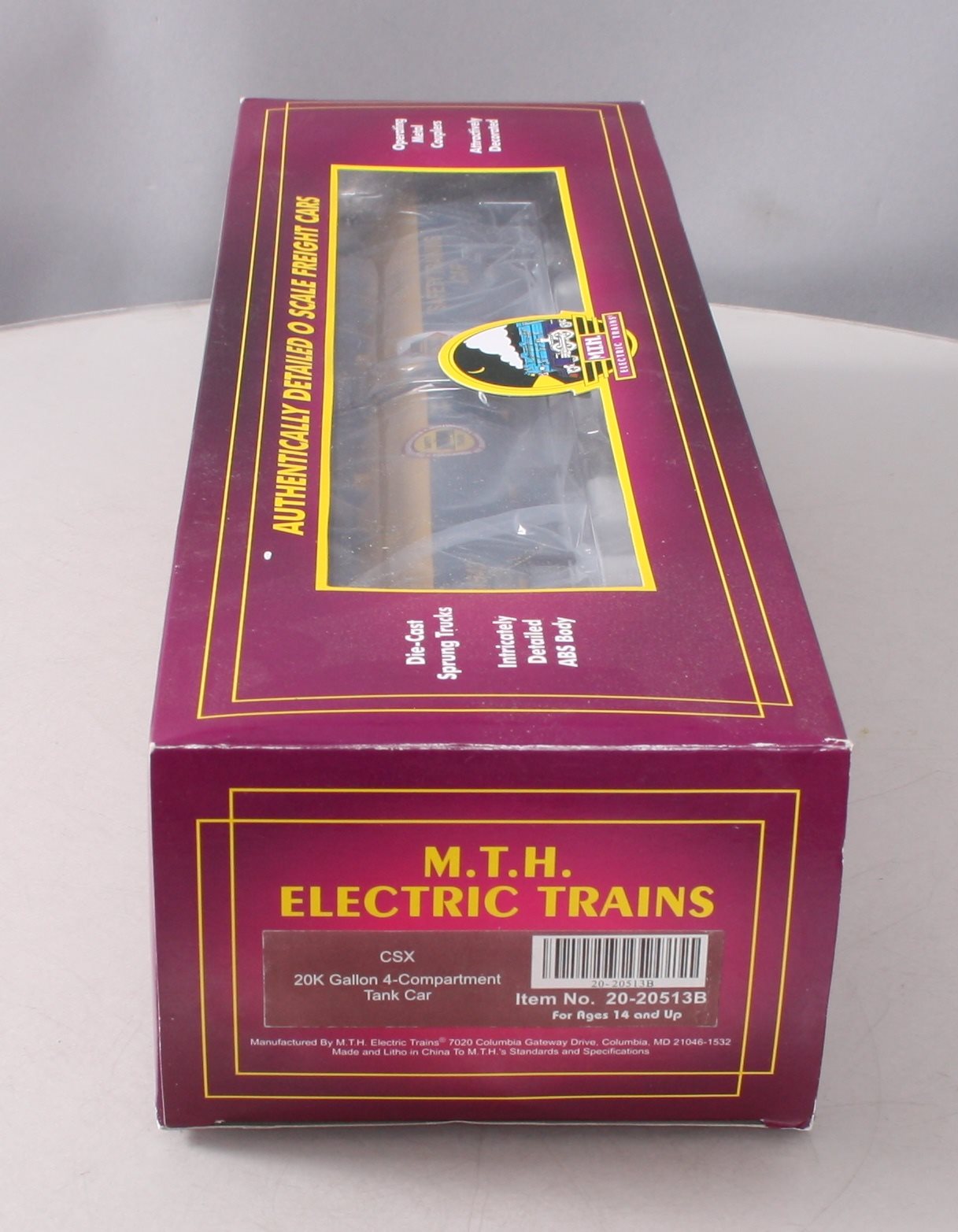 MTH 30-73451 O CSX 33,000 Gallon Tank Car #34543