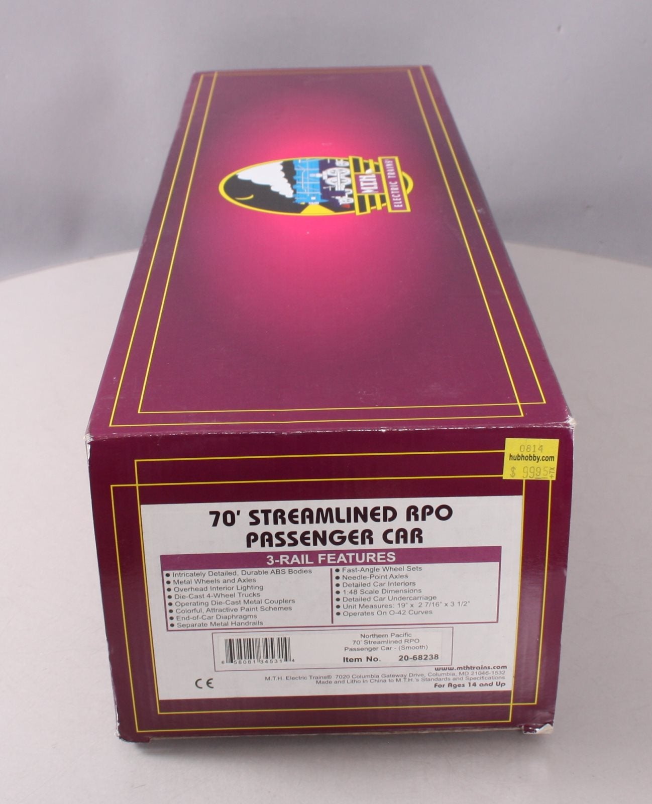 MTH 20-68238 Northern Pacific 70' Smooth Side RPO Car