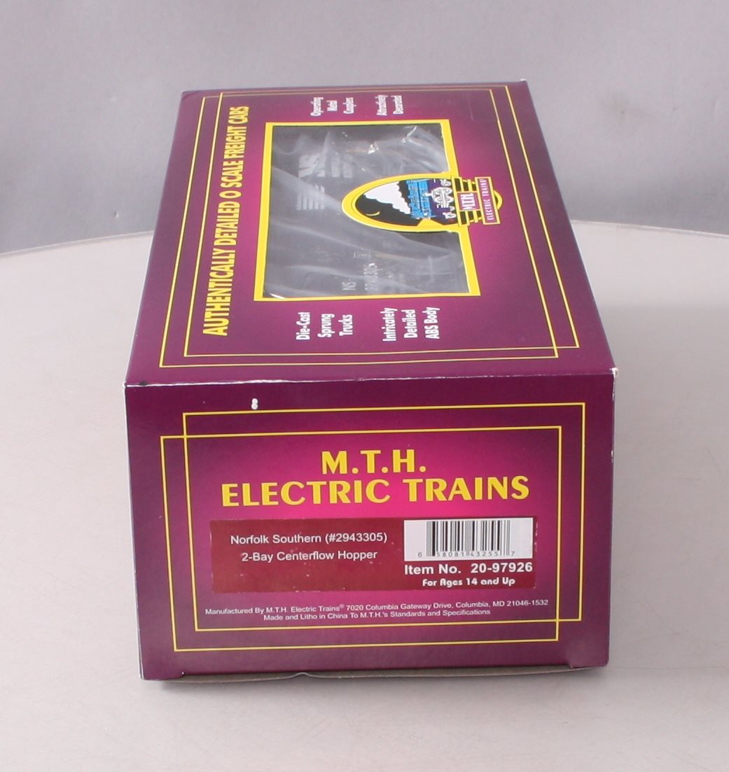 MTH 20-97926 O Norfolk Southern 2-Bay Centerflow Hopper Car #2943305