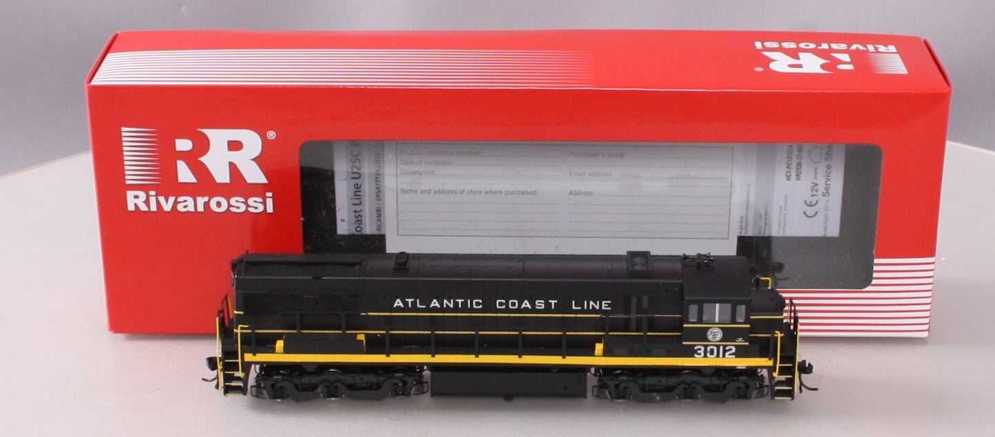 Rivarossi HR2536 HO Atlantic Coast Line GE U25C Diesel Locomotive w/DC #3012