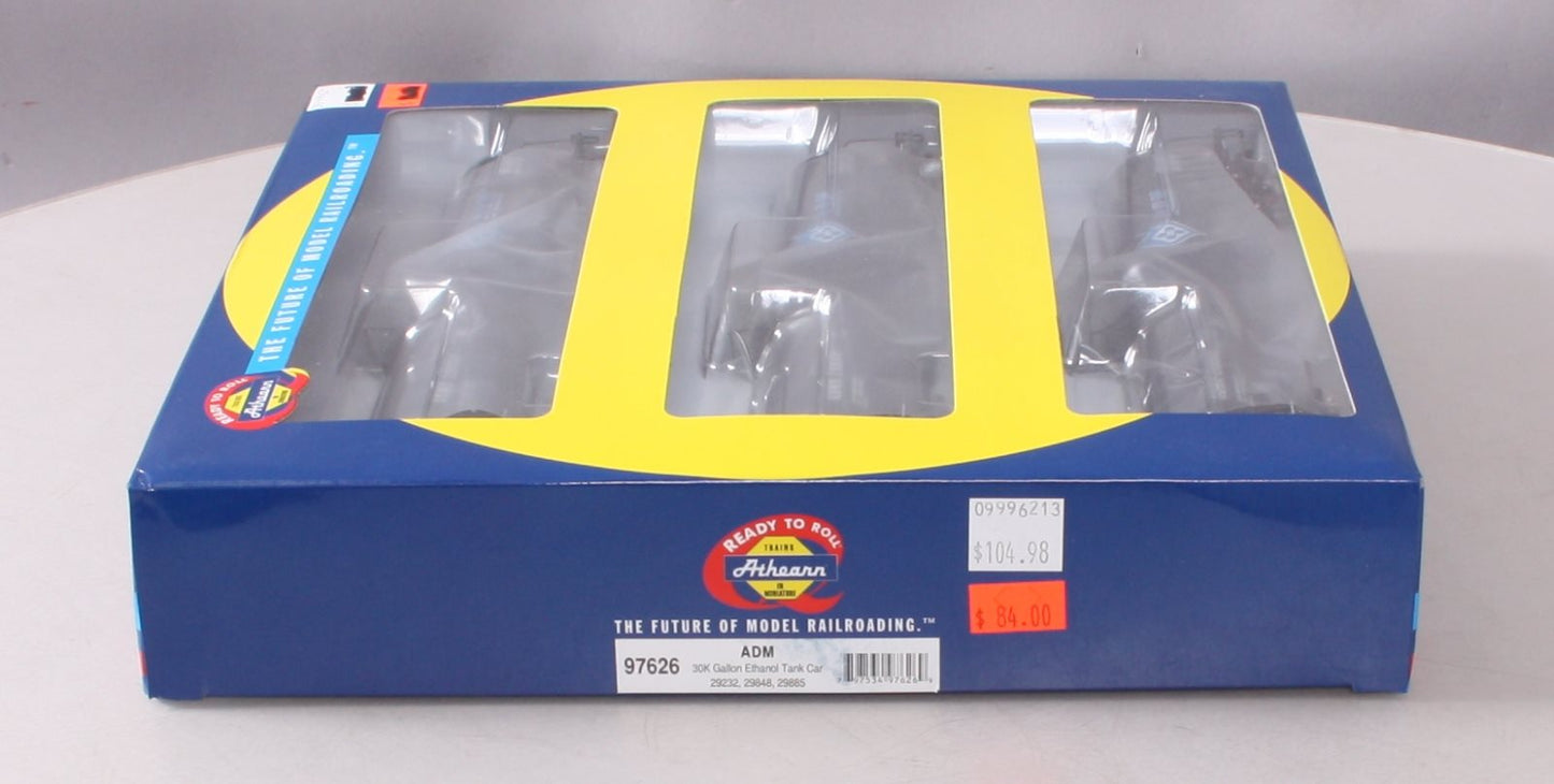 Athearn 97626 HO ADM 30K Gallon Ethanol Tank Cars (Set of 3)