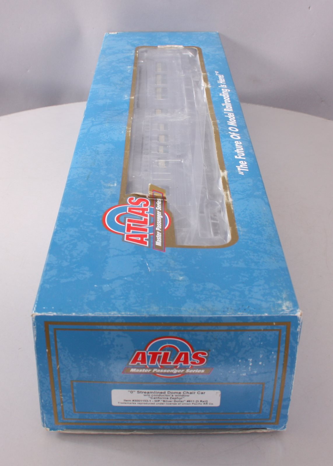 Atlas 30011531 O WP California Zephyr "Silver Dollar" Streamlined Dome Car #811