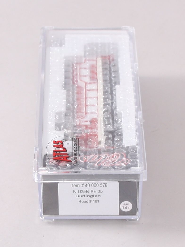 Atlas 40000578 N Scale CB&Q U25B Phase 2B Diesel Locomotive #101