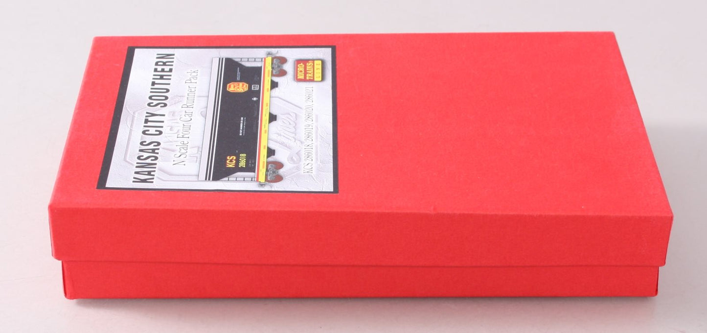 Micro-Trains 99300023 N KCS 3 Bay Covered Hopper w/Elongated Hatches Runner Pack