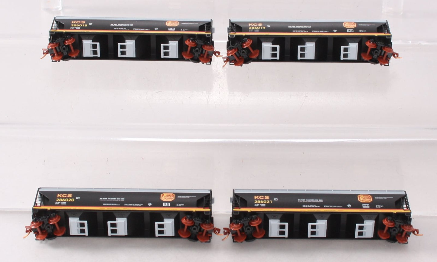 Micro-Trains 99300023 N KCS 3 Bay Covered Hopper w/Elongated Hatches Runner Pack