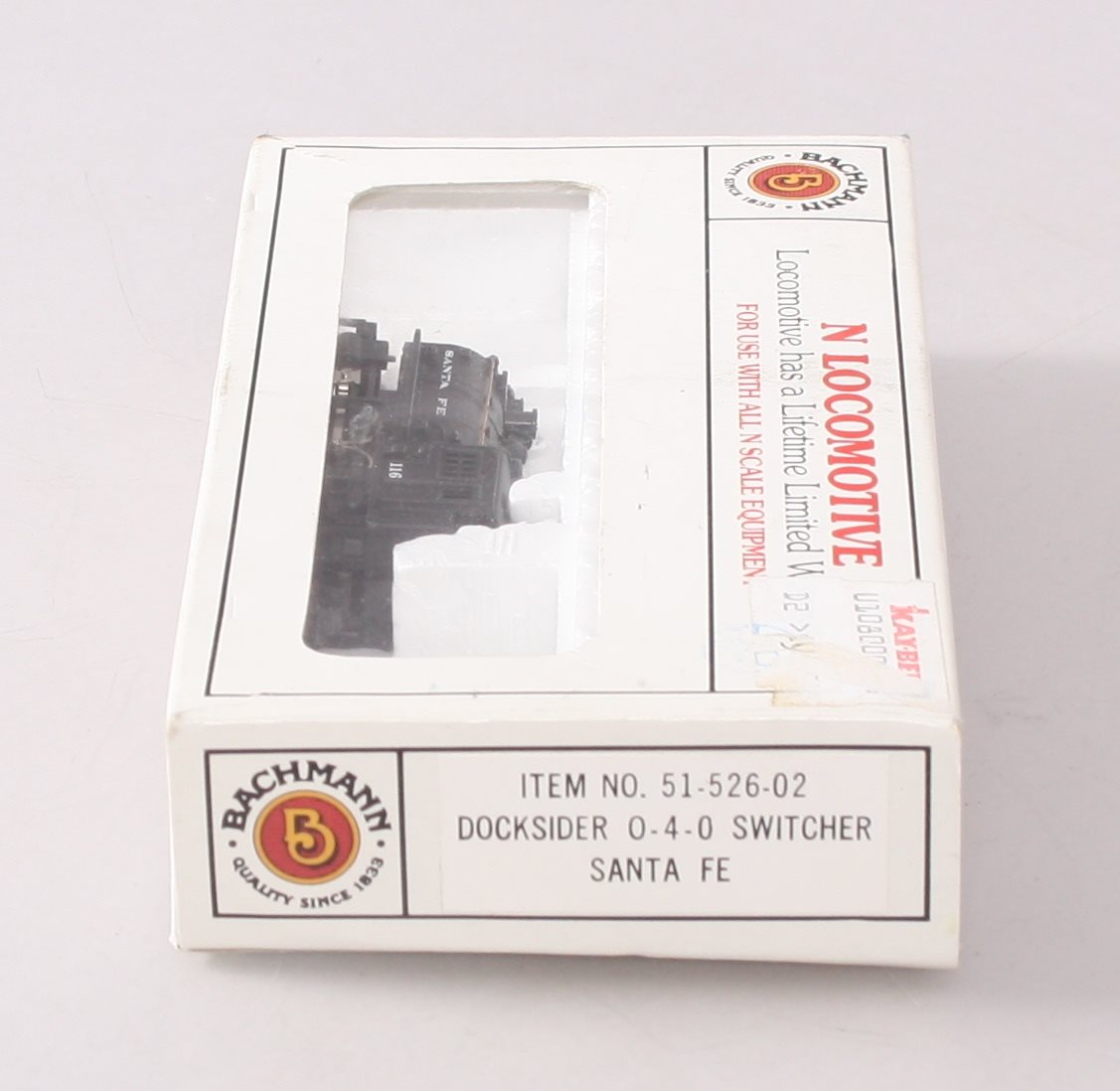 Bachmann 51-526-02 N Santa Fe Docksider 0-4-0 Switcher Diesel Locomotive
