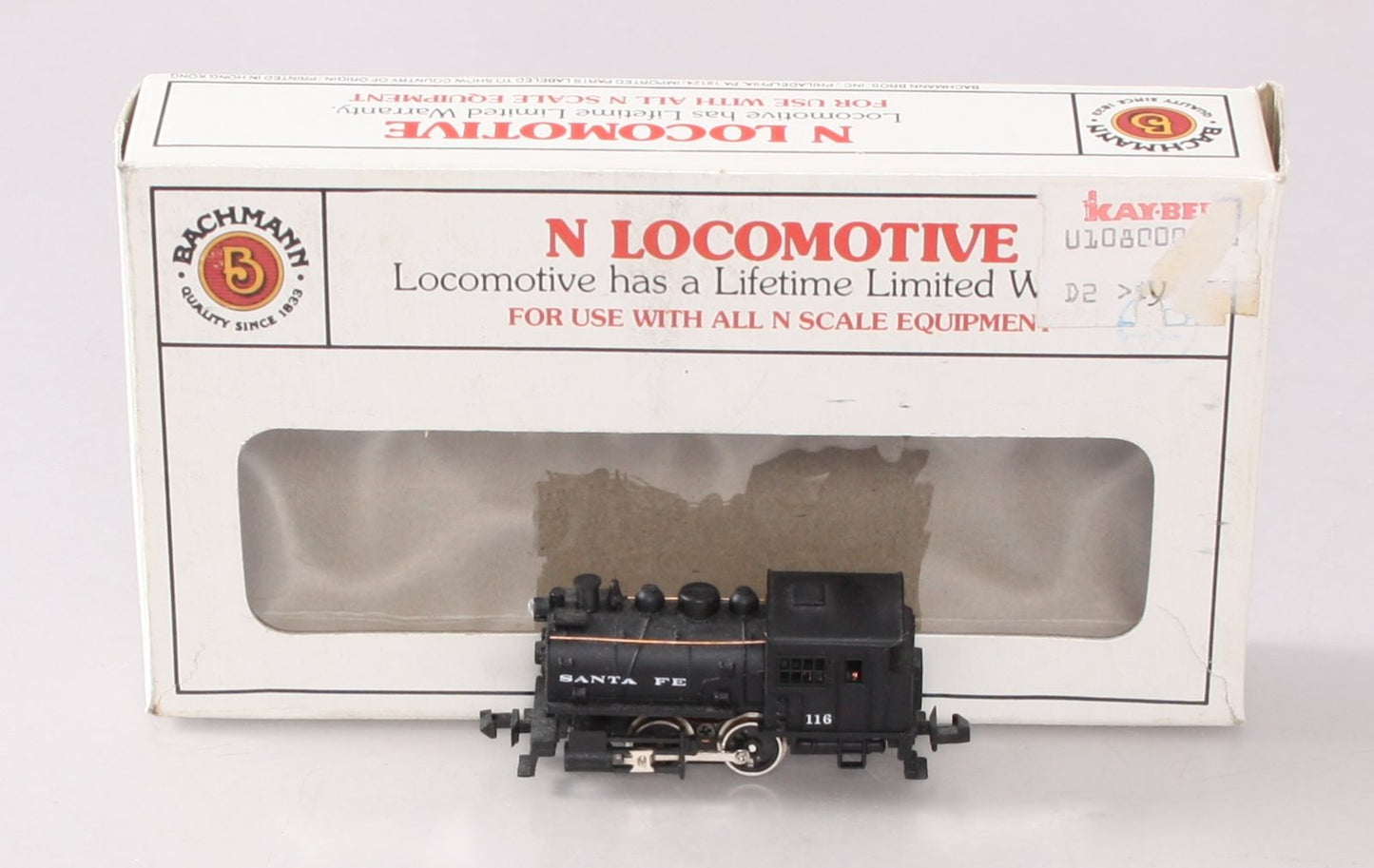 Bachmann 51-526-02 N Santa Fe Docksider 0-4-0 Switcher Diesel Locomotive