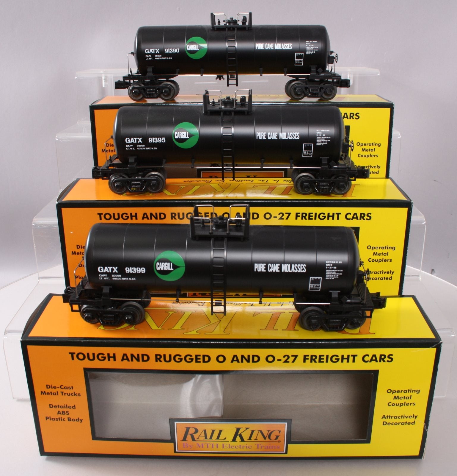 MTH 30-7062 O Cargill Modern Tank Car (Set of 3) – Trainz