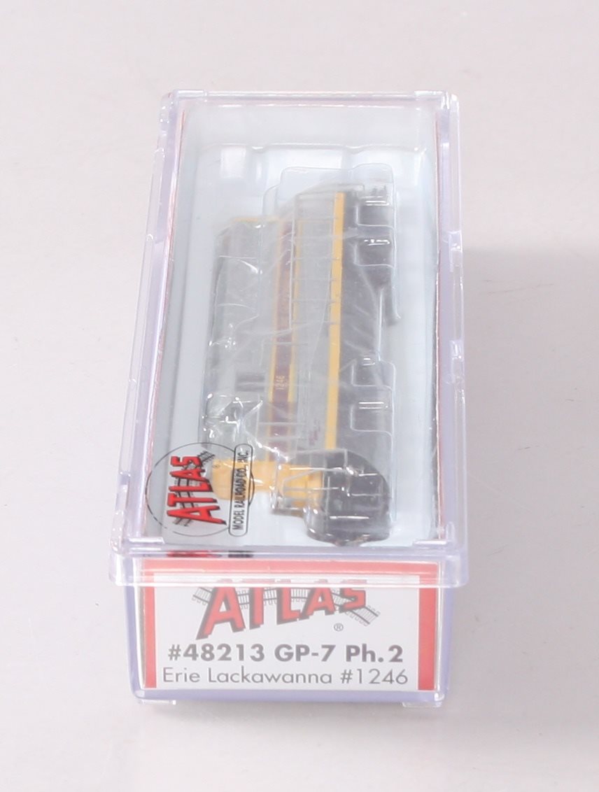 Atlas 48213 N Scale Erie Lackawanna GP-7 Diesel Locomotive #1246